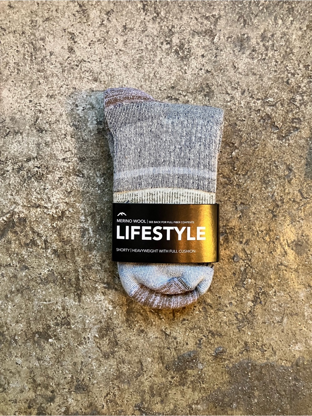 Lifestyle Merino Wool Shorty Socks in Light Gray